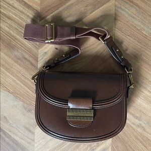 Charles & Keith Brown Crossbody Bag